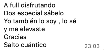 Testimonio WhatsApp